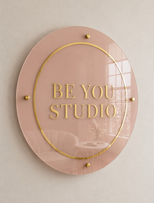 50cm Personalised Acrylic Logo Sign